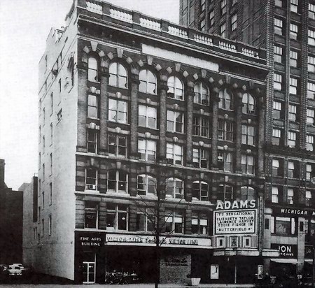Adams Theatre - Early Version Of The Marquee (newer photo)